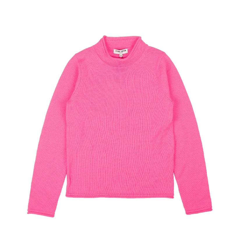 Fluorescent Pink Fluo Knit Sweater