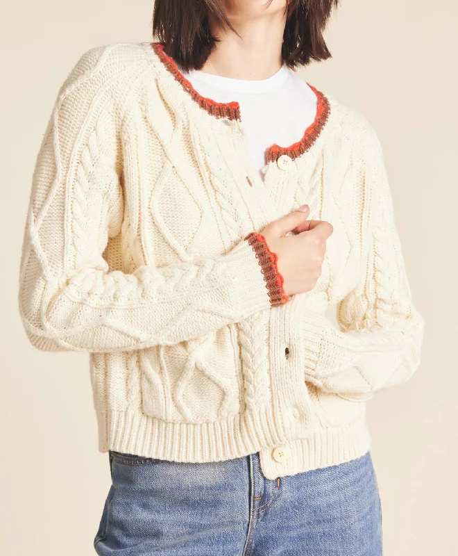 Louise Cardigan In Antique White