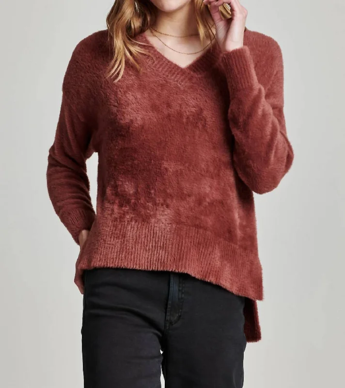 Margarita Allspice Sweater In Red