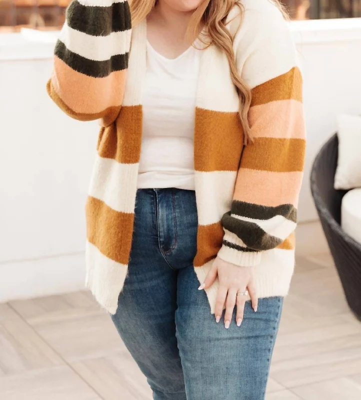 Meet Me For Coffee Cardigan In Multi