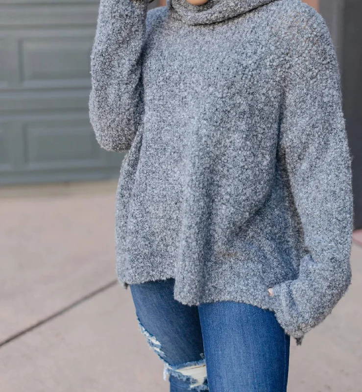 Popcorn And A Movie Sweater In Gray