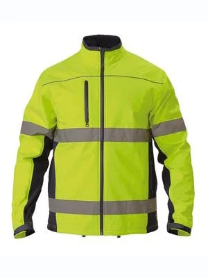 Bisley Hi Vis 2 Tone Soft Shell Jacket c/w 3M Reflective Tape BJ6059T