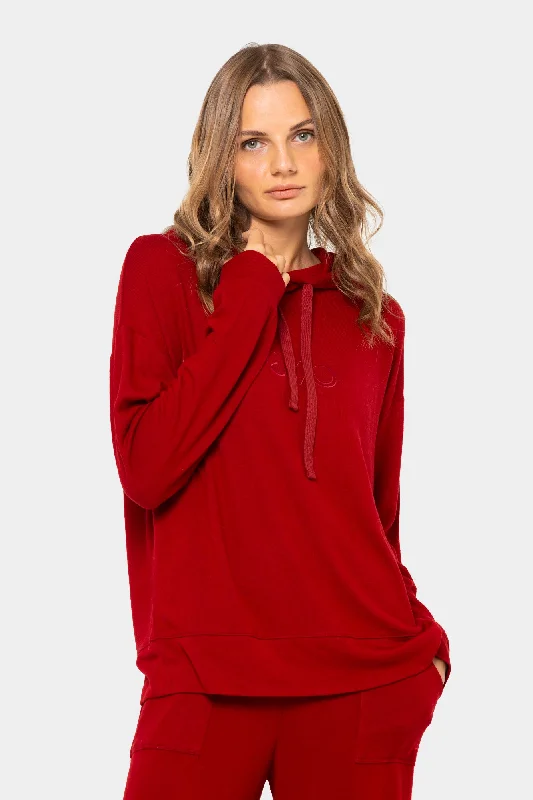 Comfy Hooded Long Sleeve Sweatshirt