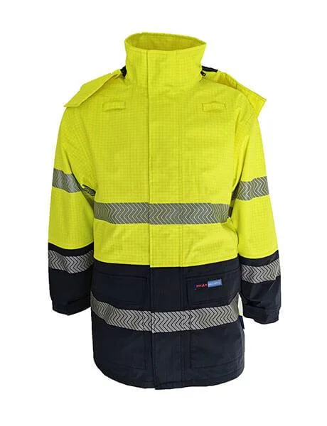 DNC Hi Vis Fr & Hrc 2 D/N Rain Jacket (3467)