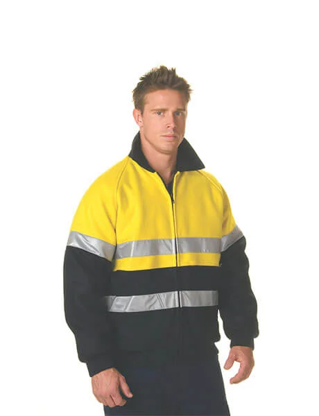 DNC Hi Vis Two Tone Bluey Bomber Jacket with CSR R/Tape (3859)