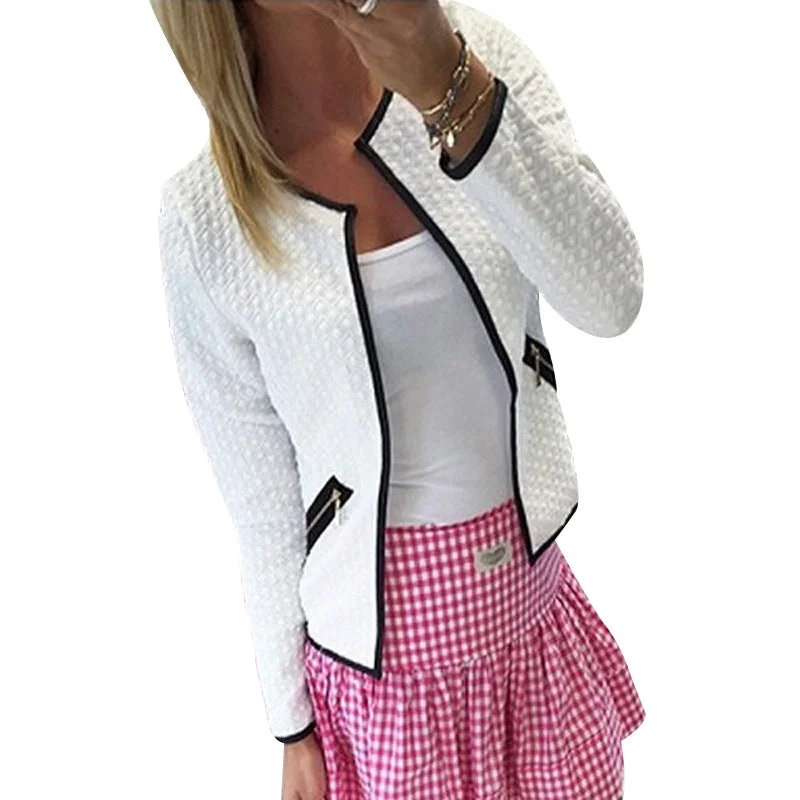 Women Basic Long Sleeve Jacket