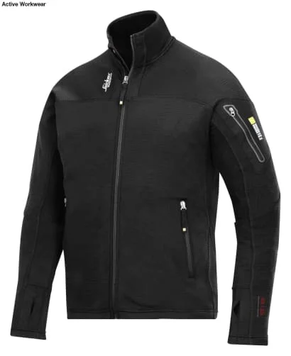 Snickers 9438 Full Zip Micro Fleece Work Jacket with Body Mapping Technology (Quick Dry)