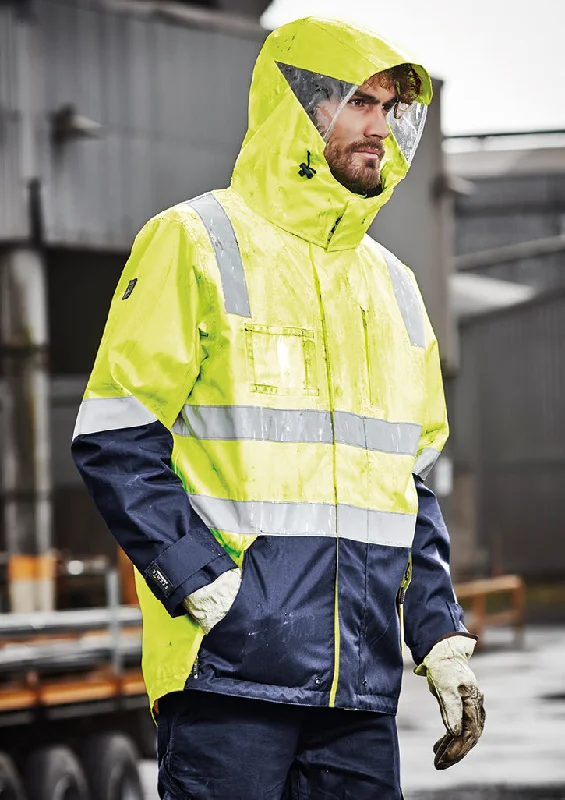 Syzmik  Mens Hi Vis 4 In 1 Waterproof Jacket (ZJ532)