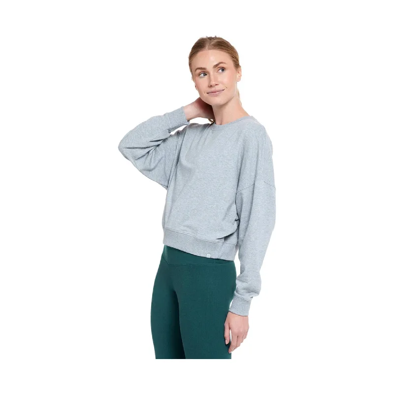 Tasc Women's Studio Sweatshirt - Perfect Gray Heather - ONLINE STORE CREDIT/EXCHANGE ONLY