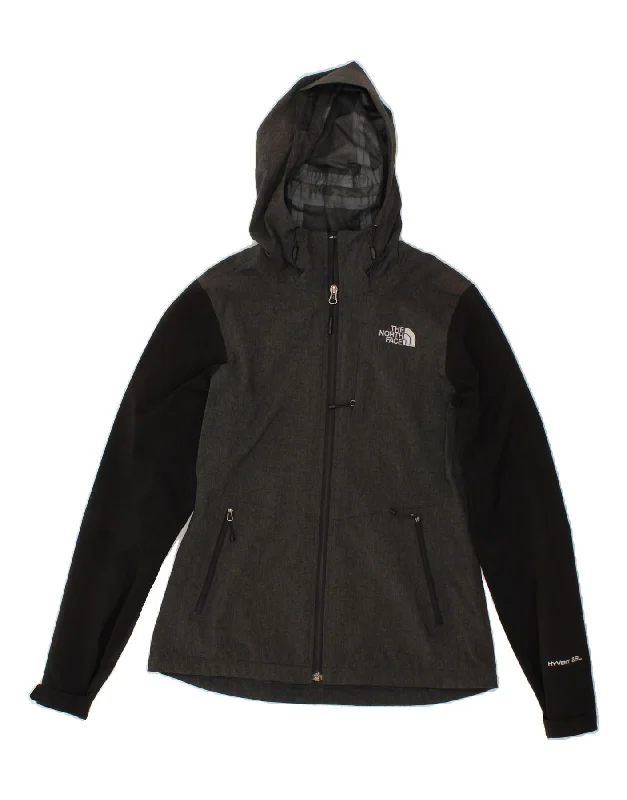 THE NORTH FACE Womens Hooded Windbreaker Jacket UK 10 Small Grey