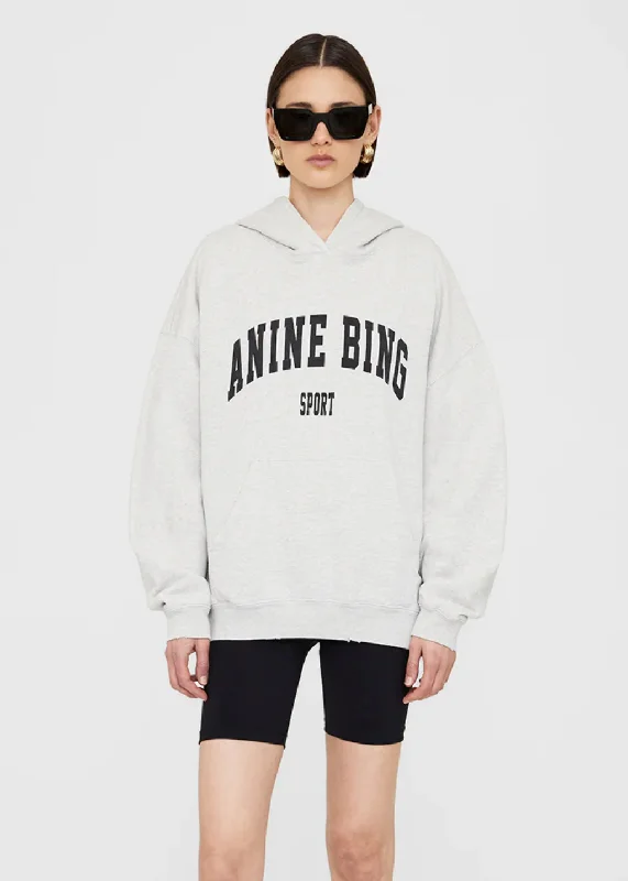 Anine Bing Harvey Sweatshirt in Heather Grey