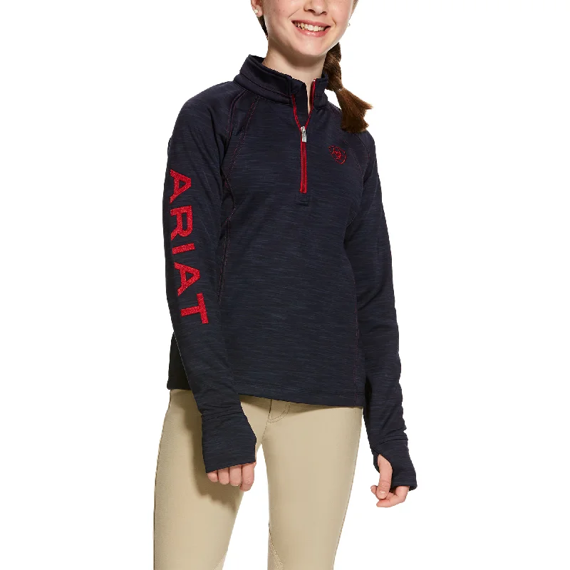 Ariat Girls Navy TEK Team 1/2 Zip Sweatshirt