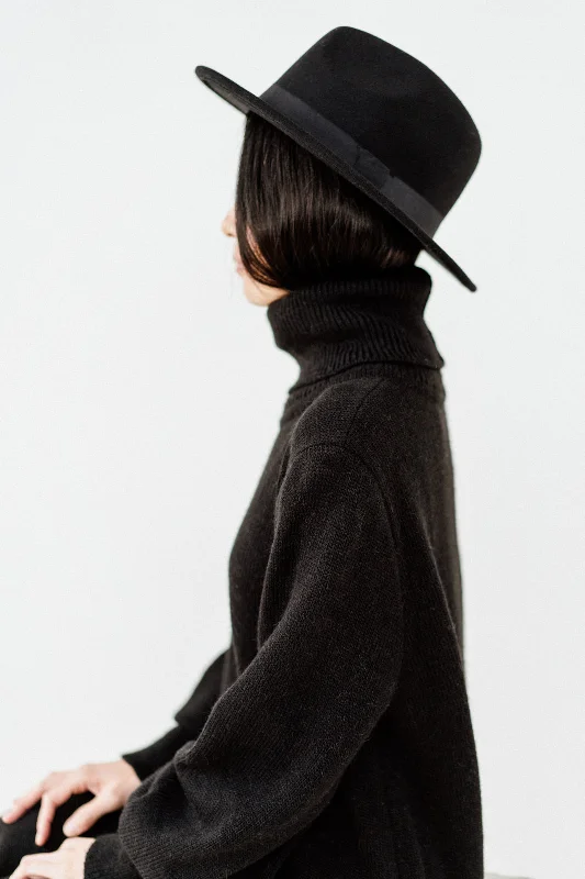 Minimalist Merino wool turtleneck dress