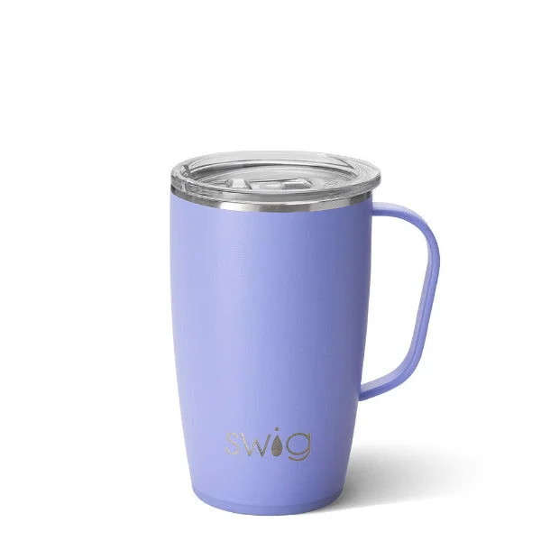 SWIG Hydrangea Travel Mug 18 oz. Stainless Steel and Insulated