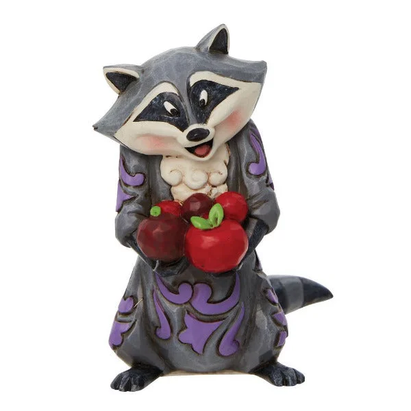 Disney Jim Shore Pocahontas Meeko Racoon with Apples Figurine