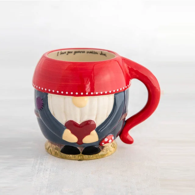 Folk Art Nate the Gnome Mug I Love You Gnome Matter What