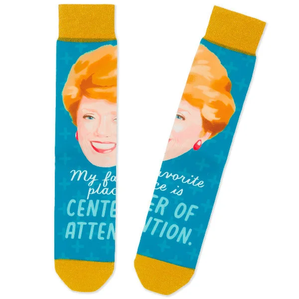 Hallmark Blanche The Golden Girls Center of Attention Novelty Crew Socks