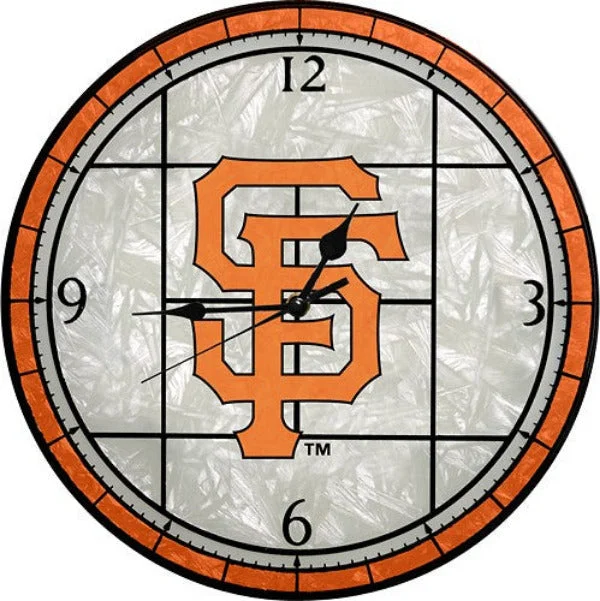 MLB San Francisco Giants Art Glass Clock