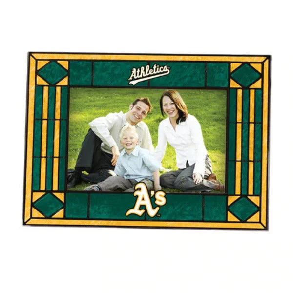 Oakland A's Art Glass 4" x 6" Horizontal Frame