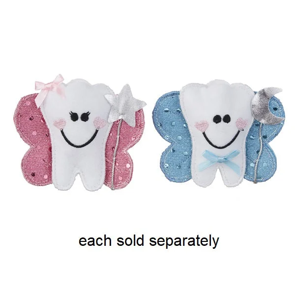 Pink or Blue Tooth Fairy Pocket Pillow