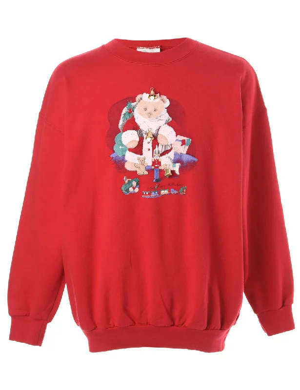 Label Christmas Sweatshirt With Bells - XL