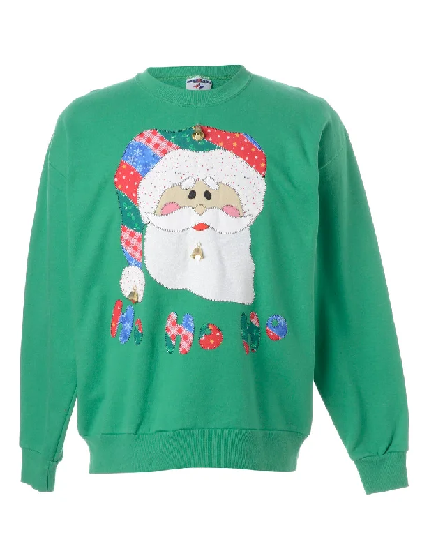 Label Christmas Sweatshirt With Bells