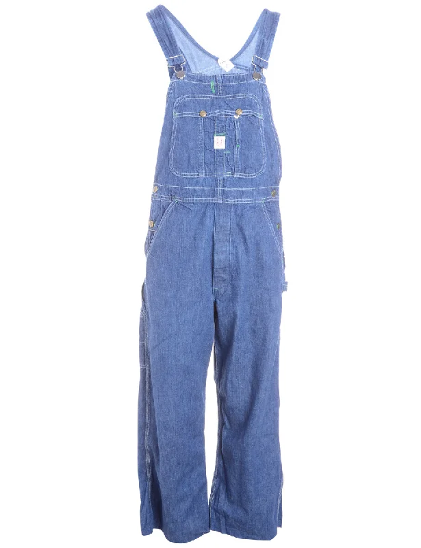 Label Cropped Dungarees