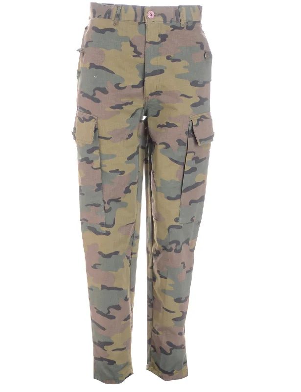 Label Cropped Jacob Tapered Army Trousers