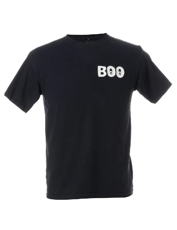 Label Embroidered Boo T-Shirt