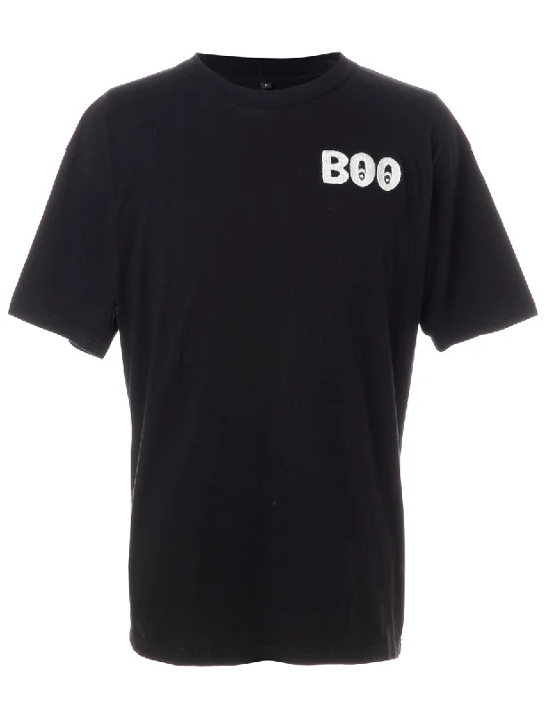 Label Embroidered Boo T-Shirt