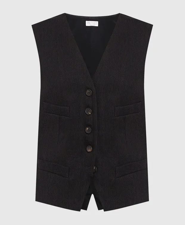 Brunello Cucinelli Women's Vest In Black