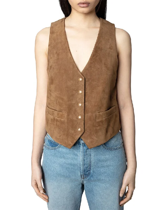 Zadig & Voltaire Em Daim Leather Vest