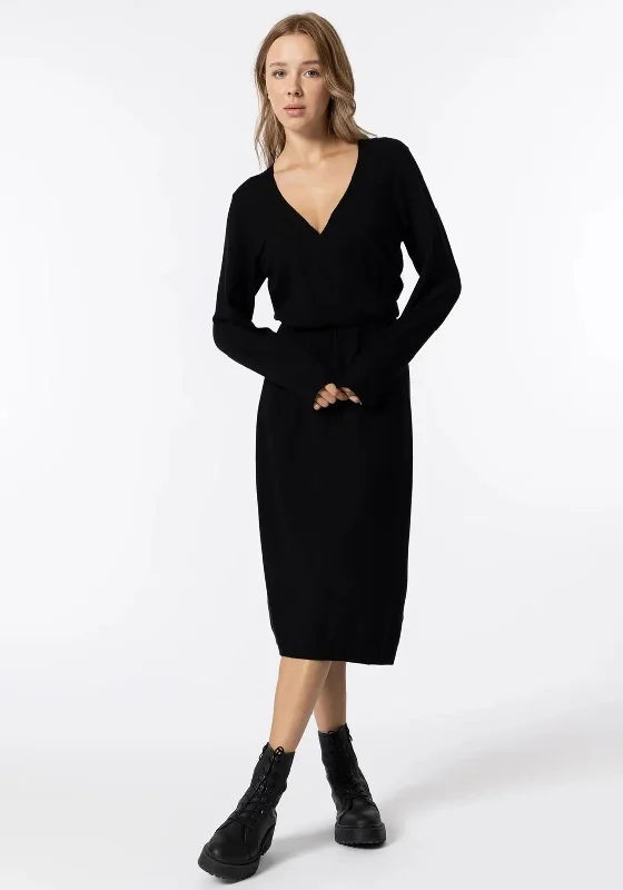 Tiffosi Brianna Knit Midi Dress, Black