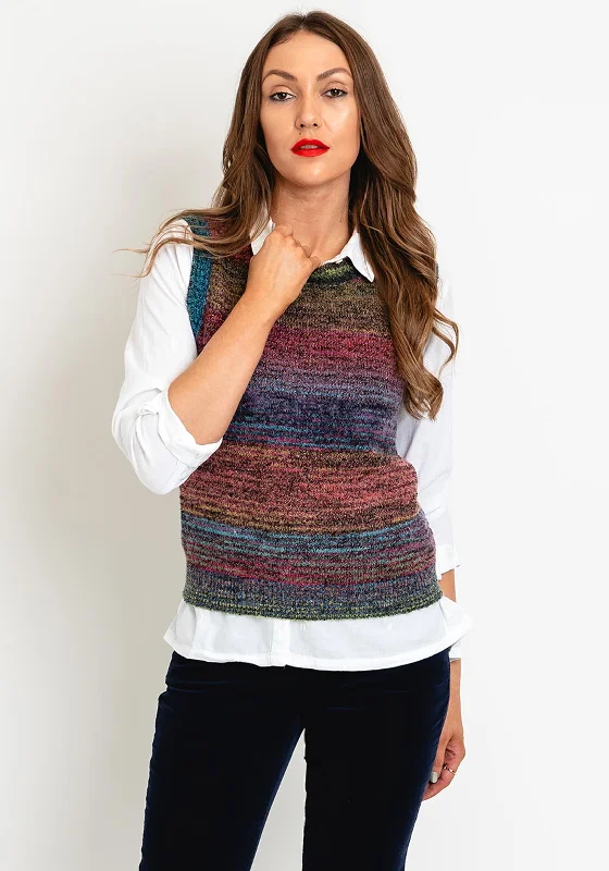 White Stuff Sakura Shimmer Knit Vest, Multi