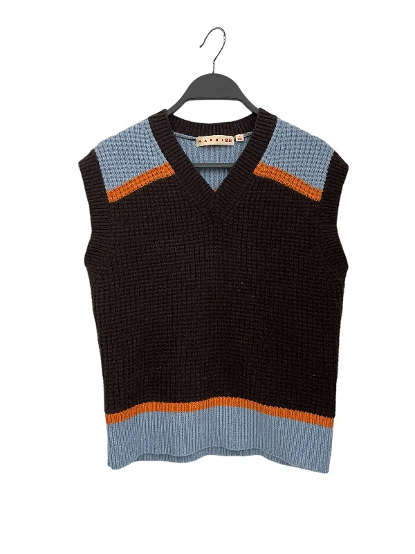 UNIQLO×MARNI/Knitted Vest/M/Acrylic/BRW/