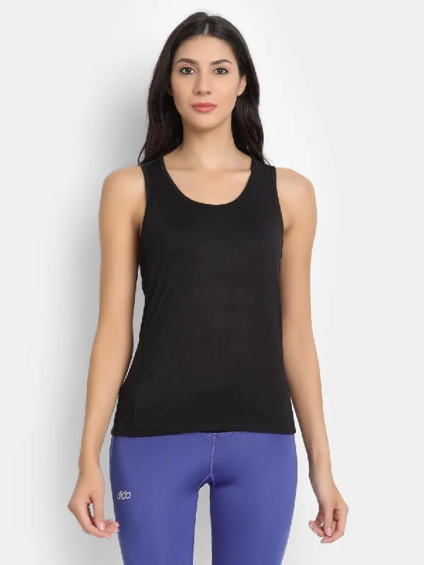 Bamboo Fabric Black Runner Vest