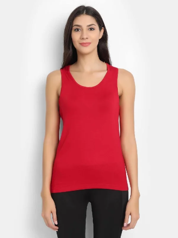 Bamboo Fabric Red Runner Vest