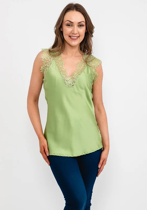 Kate & Pippa Lauren Vest Top, Green