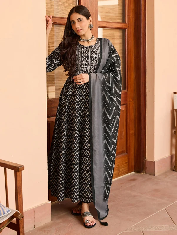 Anarkali Cotton Suit Set 4030