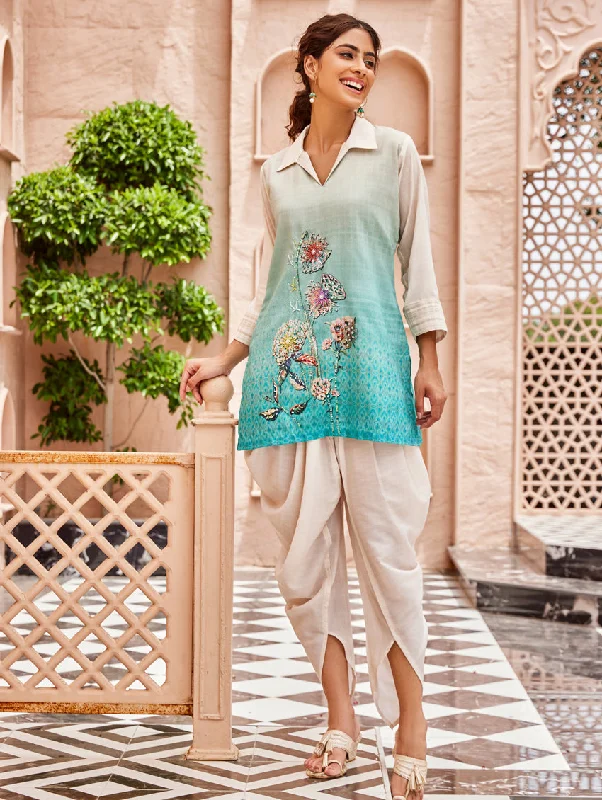 Digital Printed Muslin Silk Co-Ord Set 3909