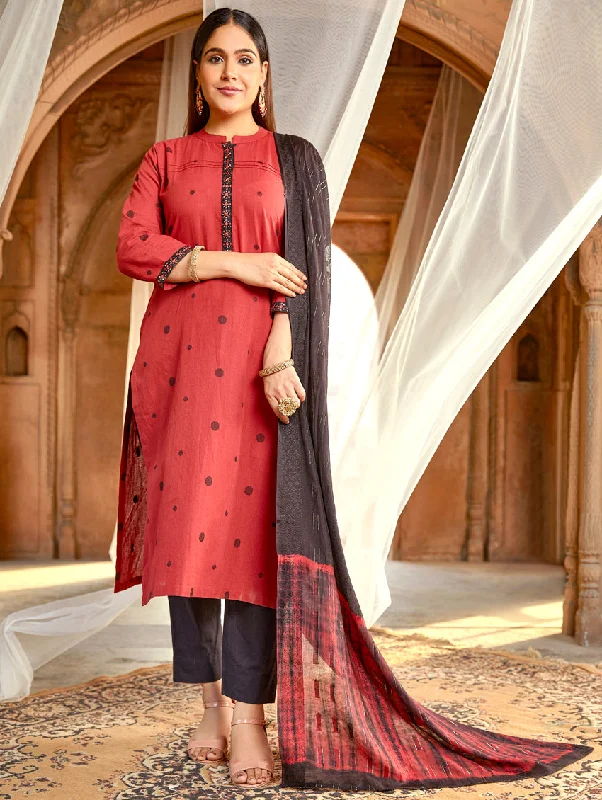 Embroidered Handloom Cotton Suit Set 3731