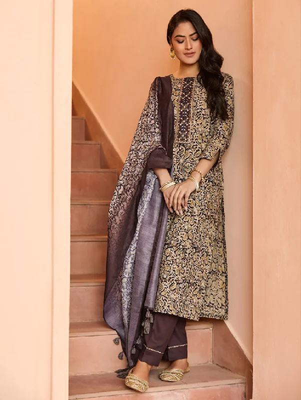 Kalamkari Cotton Suit Set 3972