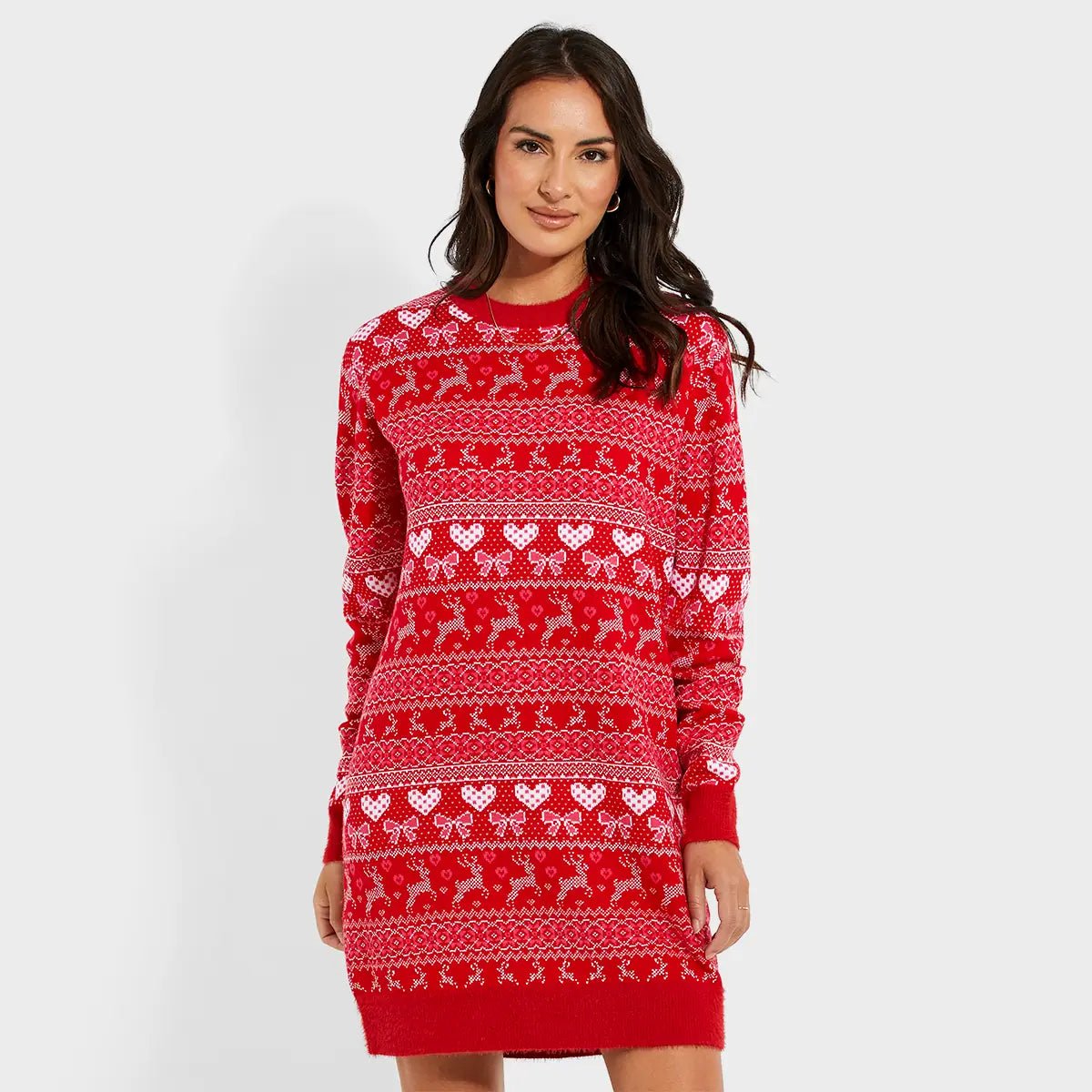 Threadbare Ladies Christmas Knitted Dress