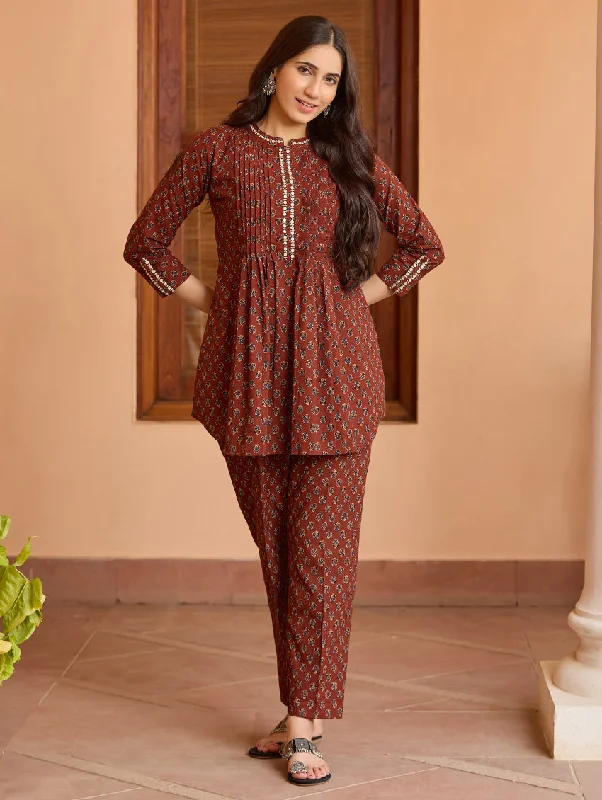 Printed Cotton Co-Ord Set 3971