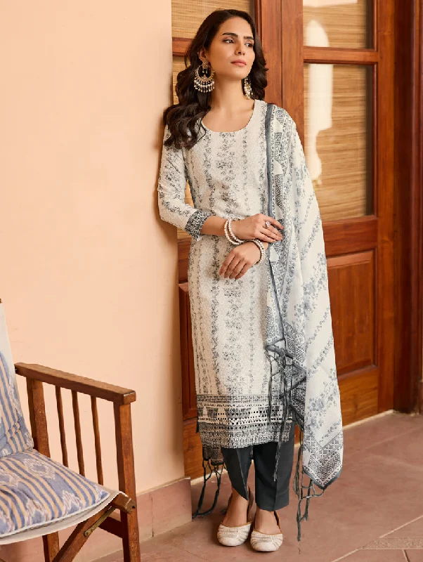 Schfilli Embroidered Rayon Suit Set 3985