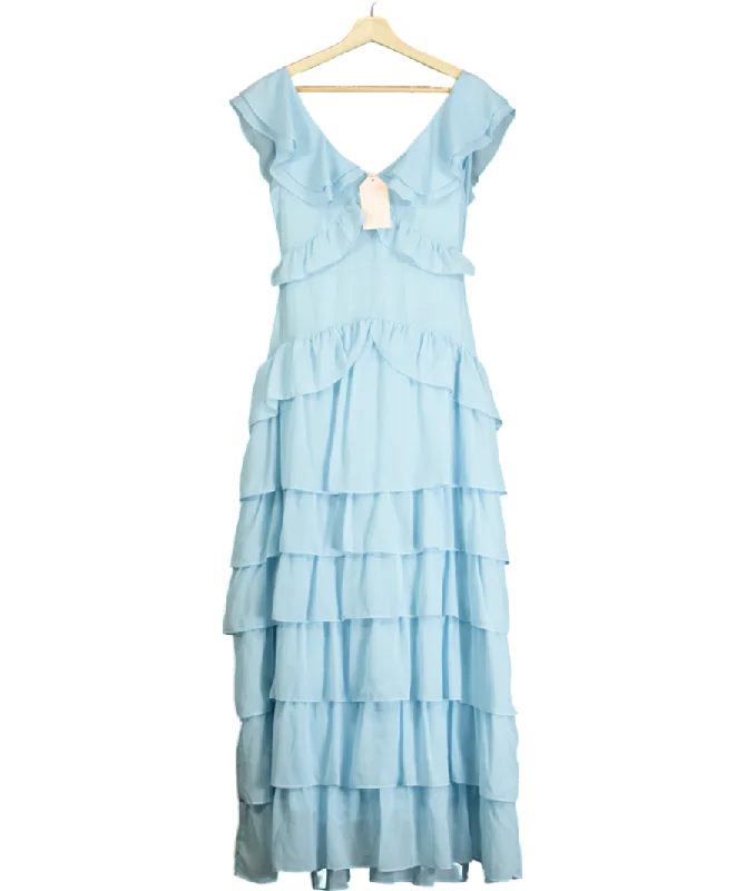 ALB Anne Louise The Blue Dreams Maxi Dress UK 8