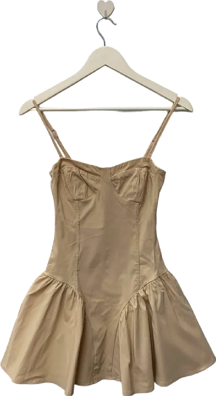 Ego Beige Strappy Dress UK 6