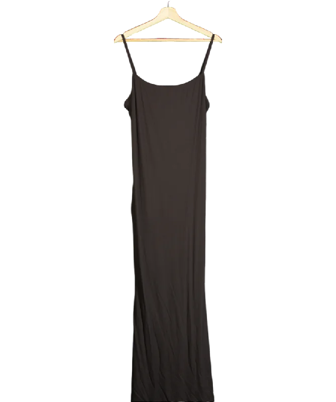 TALA Brown 365 Sculpt Camisole-strap Stretch-jersey Maxi Dress UK XL