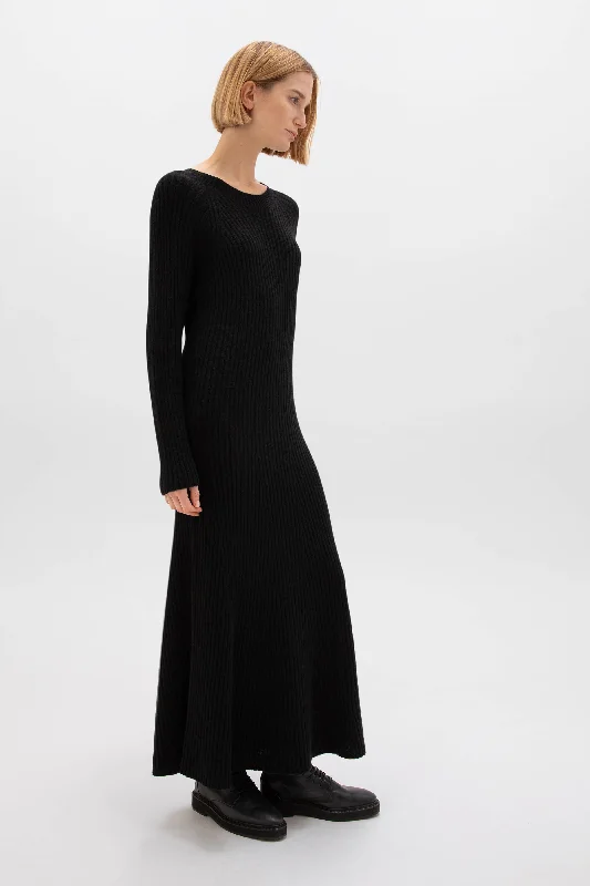 Ribbed Cashmere Dress