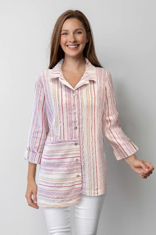 Habitat Sale, 48335 Stepped Hem Tunic Shirt 50% Off Regular Price